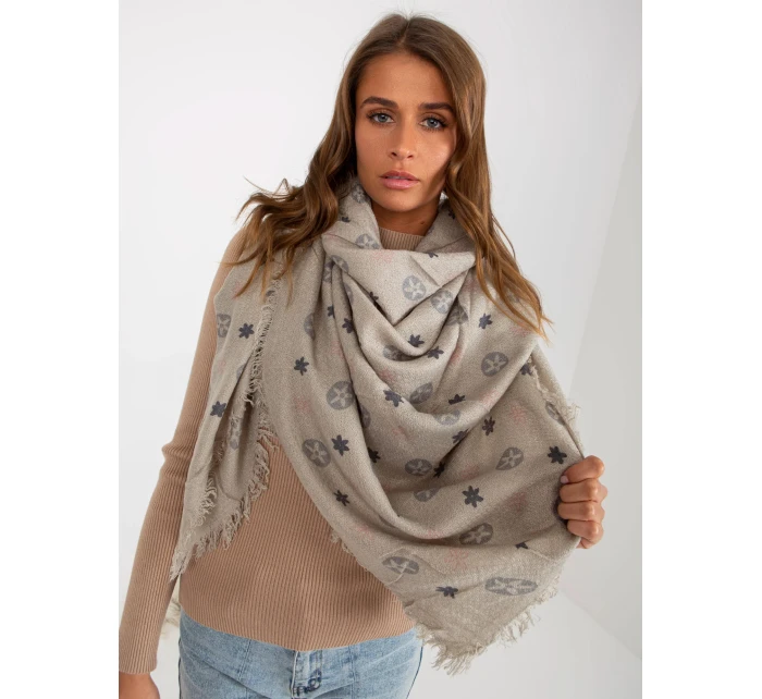 Dámský šátek AT CH 23505 1.55 Šedá vzor - FPrice