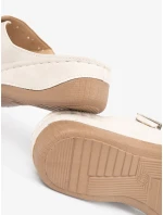 Pohodlné sandály dámské Jasnobeżowy na klínku Pohodlné sandály dámské Jasnobeżowy na klínku