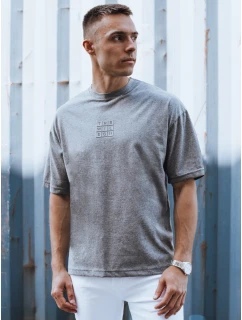 Pánské tmavě šedé tričko s potiskem FashionStreet RX5523