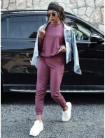 MILIAN dámská tepláková souprava bordó Dstreet model 21980505 - FashionStreet