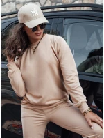 MILIAN tmavě béžová dámská tepláková souprava Dstreet model 21980523 - FashionStreet