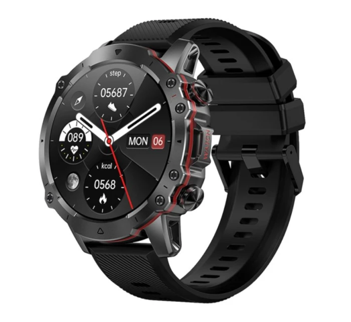 Pánské chytré hodinky Rubicon RNCF18-1 BLACK Náramek + řemínek Pánské chytré hodinky Rubicon RNCF18-1 BLACK Náramek + řemínek