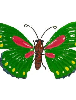 OZDOBNÝ MOTÝL 26CM ZELENÝ