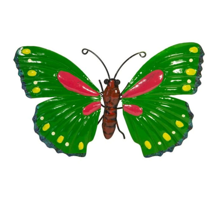 OZDOBNÝ MOTÝL 26CM ZELENÝ