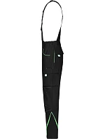 Daiber JN 848 (42-60) Pracovní kalhoty s laclem - Color 02.0848 black/lime green Daiber JN 848 (42-60) Pracovní kalhoty s laclem - Color 02.0848 black/lime green