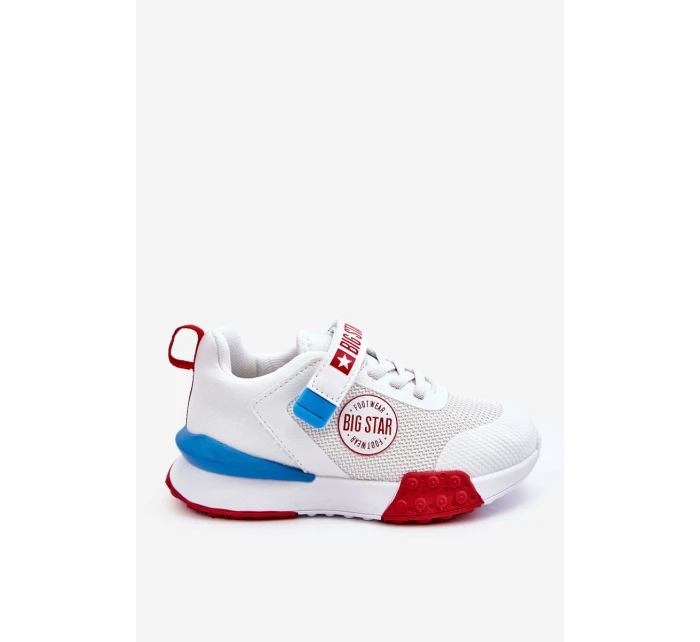 Nízká dětská sportovní obuv Memory Foam System Big Star LL374213 Bíle