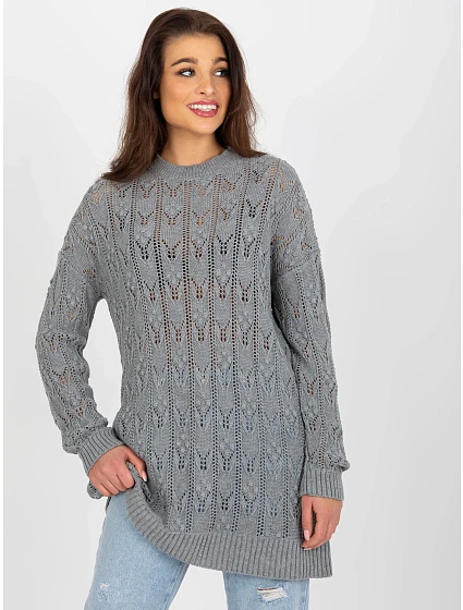 Dámský svetr BA SW  šedá  model 18398224 - FPrice