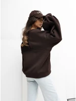 Bluza RV BL model 21777655 ciemny brązowy - FPrice Bluza RV BL model 21777655 ciemny brązowy - FPrice