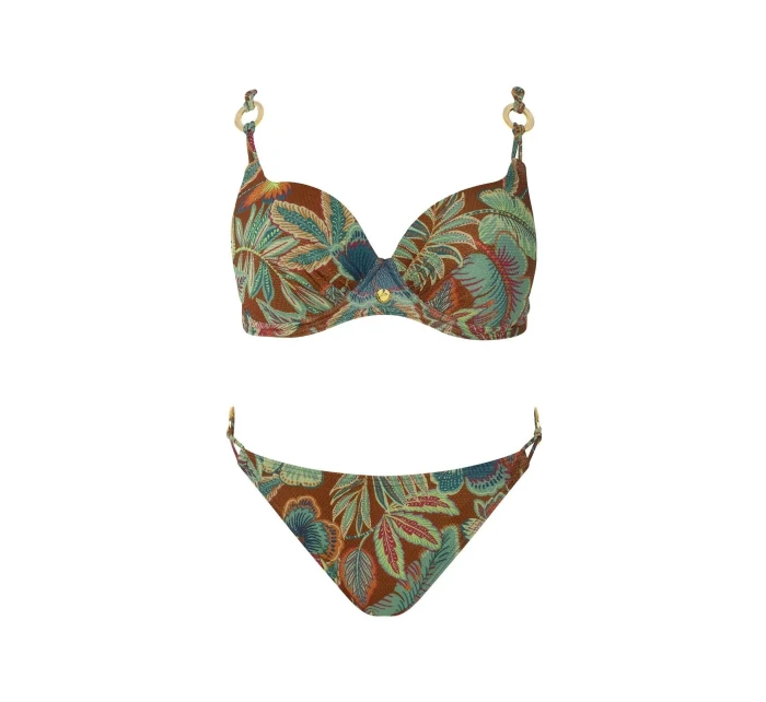 Dámské dvoudílné plavky Mykonos 2 S936MN2 zelené se vzorem - Self