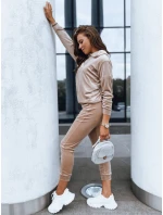 Dámský béžový velurový komplet SO COMFY FashionStreet AY0883