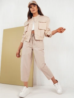 Dámské kalhoty BALLOON FANTASY beige FashionStreet UY1669