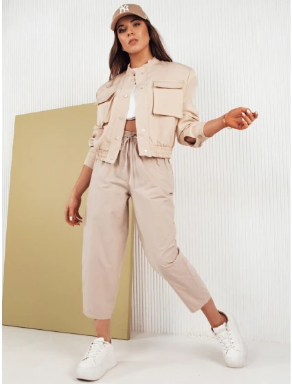 Dámské kalhoty BALLOON FANTASY beige FashionStreet UY1669