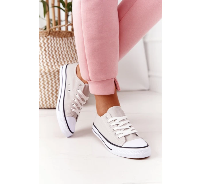 Dámské Klasické Tenisky Šedé model 21558085 - Boto Dámské Klasické Tenisky Šedé model 21558085 - Boto