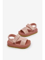 Dětské sandálky Na suchý zip vonící ZAXY LL385002 světle růžové