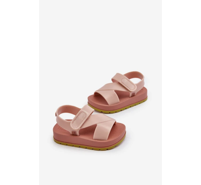 Dětské sandálky Na suchý zip vonící ZAXY LL385002 světle růžové