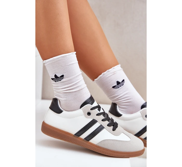 Nízké Tenisky Dámské Bílá-Černá Loredis