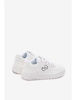 Dětské tenisky na suchý zip Bílé model 22101607 - Big Star Shoes Dětské tenisky na suchý zip Bílé model 22101607 - Big Star Shoes