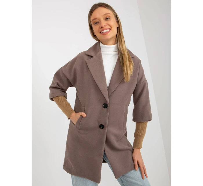 Dámský kabát TW CZ BI 2021799.51 hnědá - FPrice