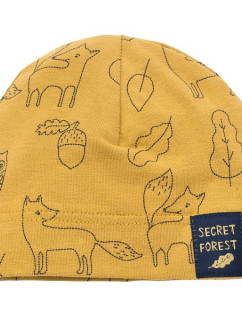 Čepice Pinokio Secret Forest Bonnet Curry Pattern