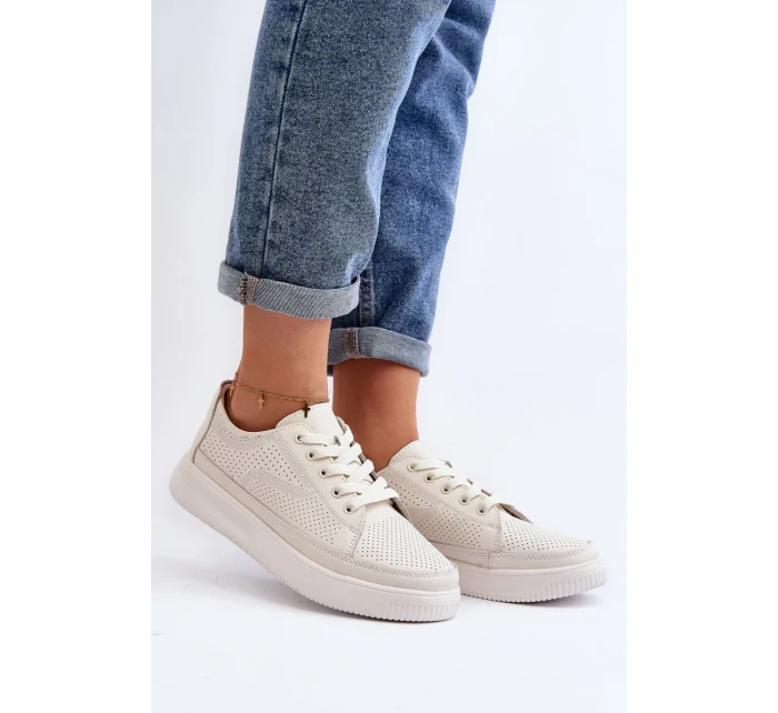 Dámské kožené sportovní boty tenisky bílé Failla Dámské kožené sportovní boty tenisky bílé Failla