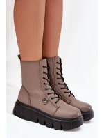 Dámské workery na platformě – tmavě béžové Vinceza 58588 Dámské workery na platformě – tmavě béžové Vinceza 58588