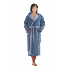 Unisex župan Tampa duo s kapucí 3959 5456 denim - Vestis