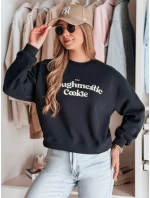 Dámská oversize mikina s potiskem COOKIES tmavě modrá FashionStreet BY1447 Dámská oversize mikina s potiskem COOKIES tmavě modrá FashionStreet BY1447