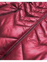 Dámská bunda ve vínové bordó barvě pro přechodné období (MM21-83)