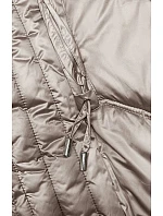 Dlouhá zimní bunda slim-fit cappuccino S'west (B8201-12) Dlouhá zimní bunda slim-fit cappuccino S'west (B8201-12)