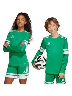 Dětské tričko adidas Squadra 25 s dlouhým rukávem zelené JN7491