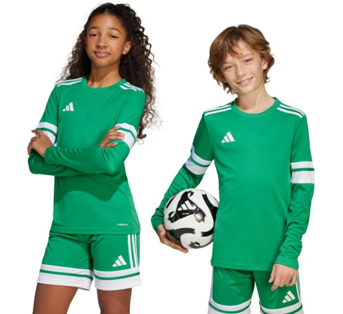 Dětské tričko adidas Squadra 25 s dlouhým rukávem zelené JN7491