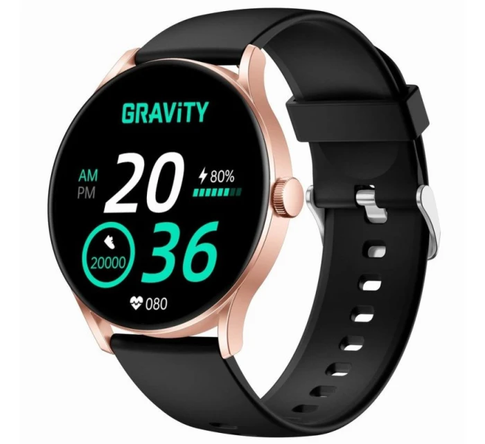 Chytré hodinky Gravity Black and Pink GT2-2 PRO Chytré hodinky Gravity Black and Pink GT2-2 PRO