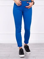 Barevné chrpové džínové kalhoty