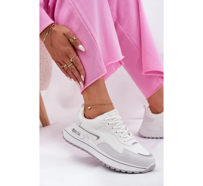 Dámské tenisky Big Star RR274A213 HI-POLY SYSTEM Bílé Dámské tenisky Big Star RR274A213 HI-POLY SYSTEM Bílé