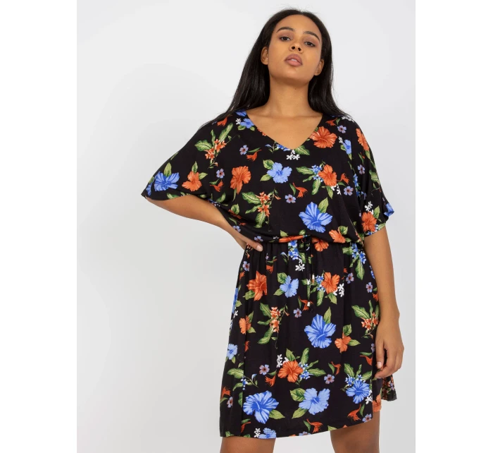 Šaty RV SK 8078.80 černé a modré