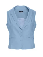 model 21136102 Džínová vesta světle modrá - Moe