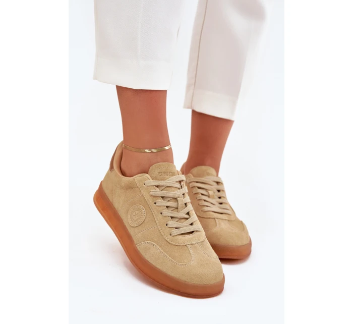 Dámská sportovní obuv model 21463081 Béžová s hnědou - Big Star Dámská sportovní obuv model 21463081 Béžová s hnědou - Big Star