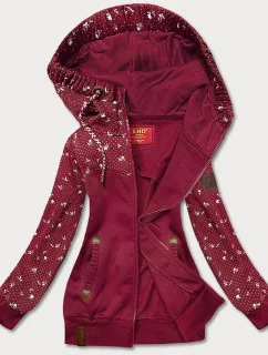 Dámská mikina ve vínové bordó barvě s model 21073830 - LHD