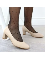 W model 21776006 béžové lodičky na podpatku - SERGIO LEONE W model 21776006 béžové lodičky na podpatku - SERGIO LEONE