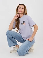 Tričko D12022AH02645AA světle fialové