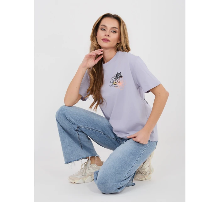 T shirt model 22027626 jasny fioletowy - FPrice