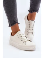 Dámské eko kožené tenisky Big Star Bílé Dámské eko kožené tenisky Big Star Bílé