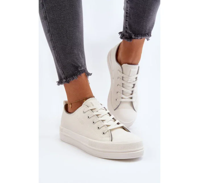 Dámské eko kožené tenisky Big Star Bílé Dámské eko kožené tenisky Big Star Bílé