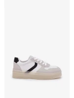 Dámské nízké tenisky na platformě – bílé Telmira Dámské nízké tenisky na platformě – bílé Telmira