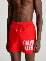 Pánské střední plavecké šortky se stahovací šňůrkou červená model 21308294 - Calvin Klein Pánské střední plavecké šortky se stahovací šňůrkou červená model 21308294 - Calvin Klein