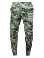 Unisex tepláky SWPN-PC AFD437 Zelená s potiskem - Aloha From Deer