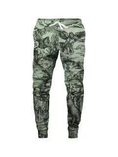 Unisex tepláky SWPN-PC AFD437 Zelená s potiskem - Aloha From Deer