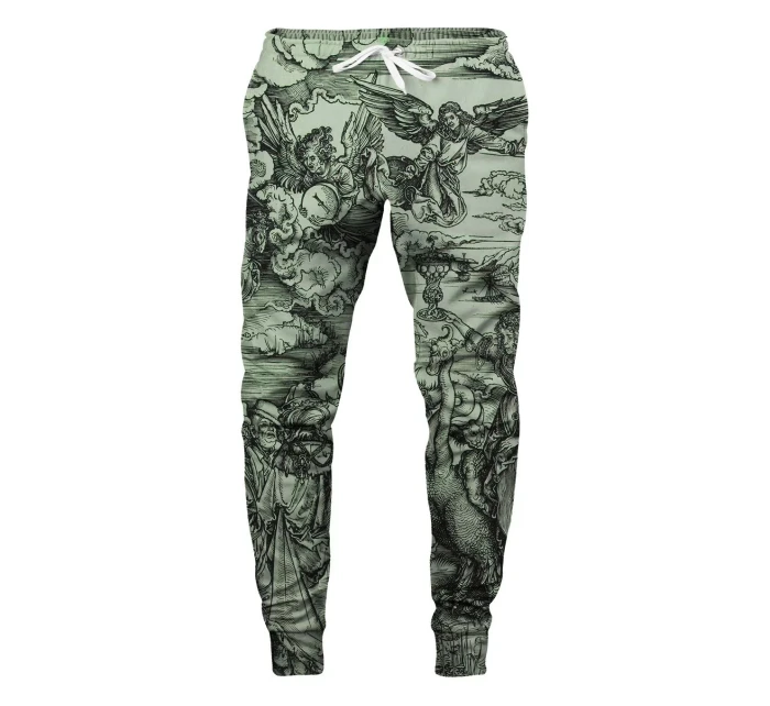 Unisex tepláky SWPN-PC AFD437 Zelená s potiskem - Aloha From Deer