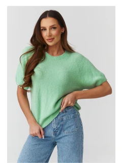 Svetr s krátkým rukávem model 224078 Makadamia