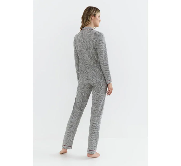 Dámské rozepínací pyžamo Cana 410 dł/r S-XL